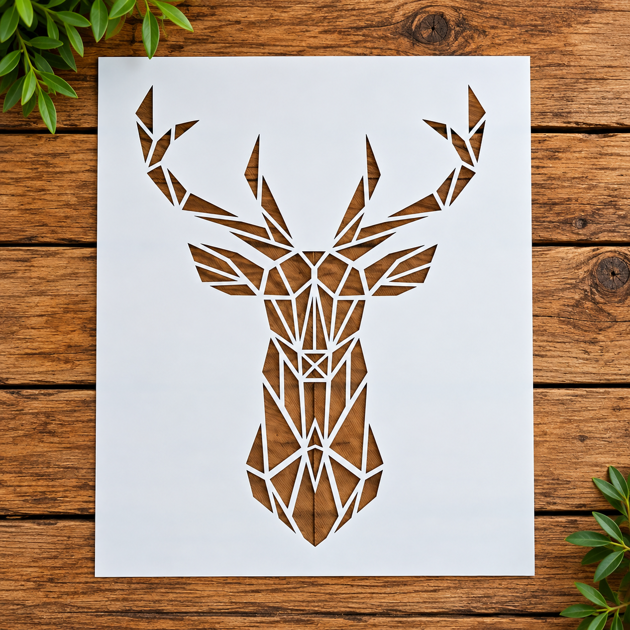 Geometric & Abstract stencil
